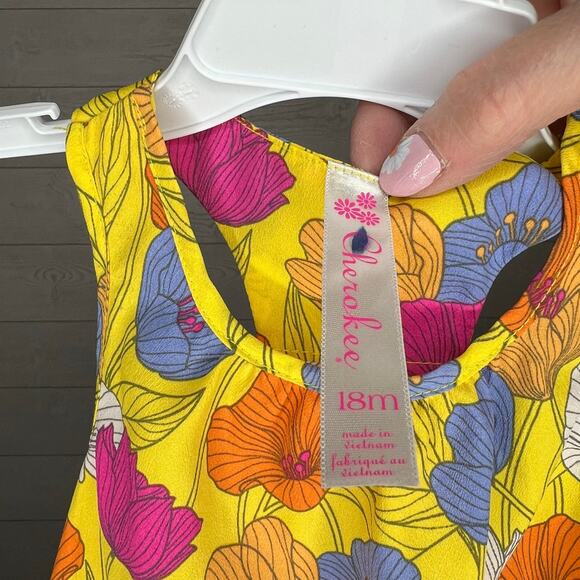 Cherokee toddler girl’s bundle floral top, pink top, zebra romper Size 18 months - Picture 9 of 10